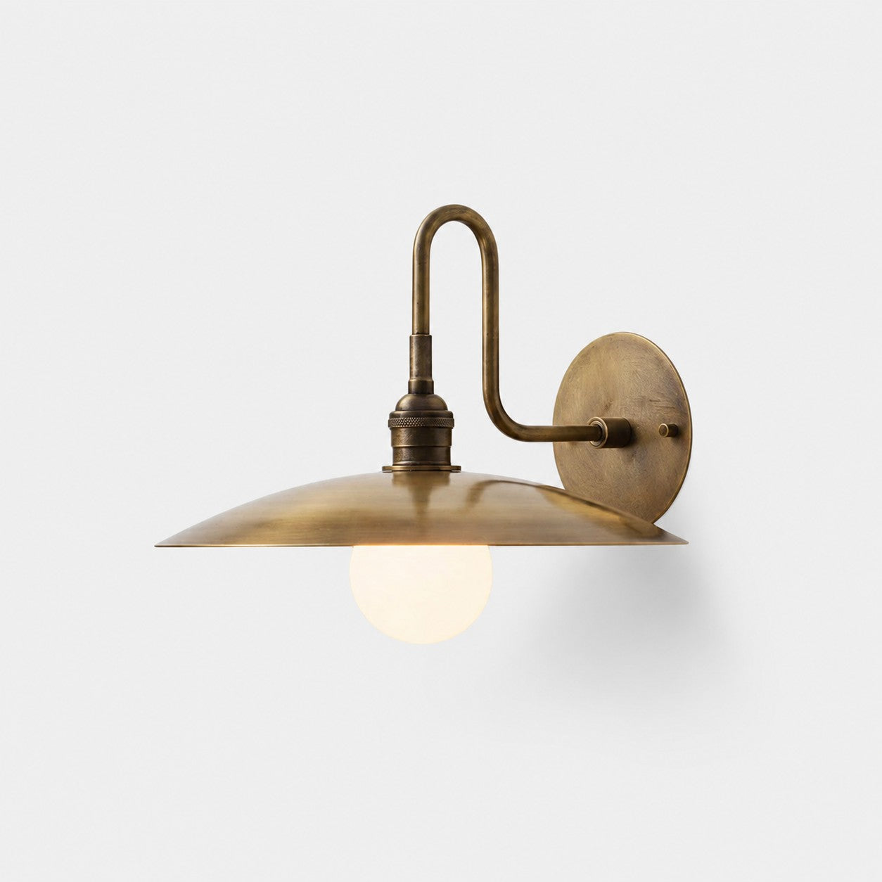 Cantina Antique Brass Wall Lamp