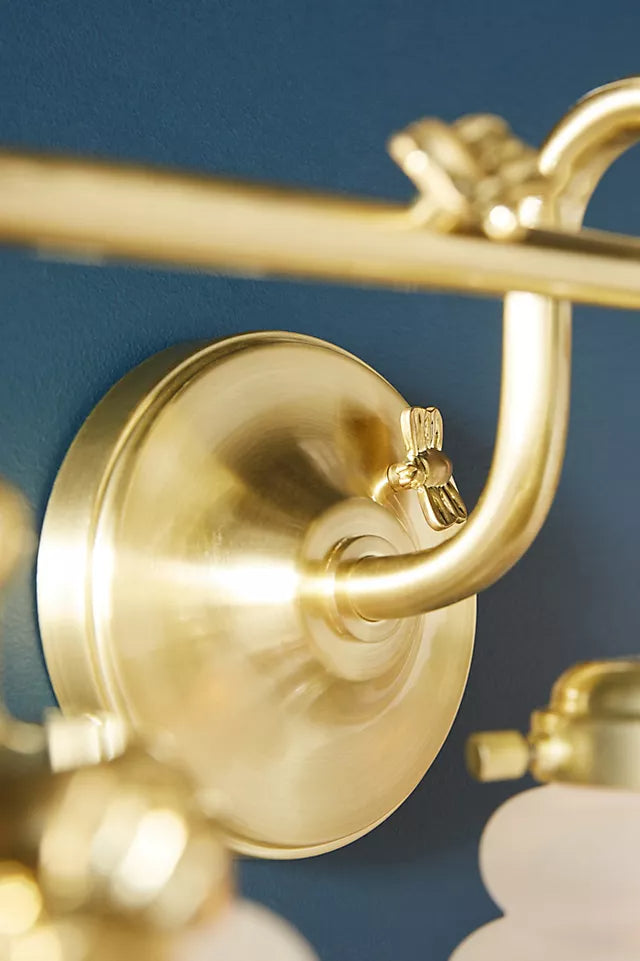 Capigia Glass Metal Vanity Wall Sconce - Modern Bathroom Light with Elegant Style