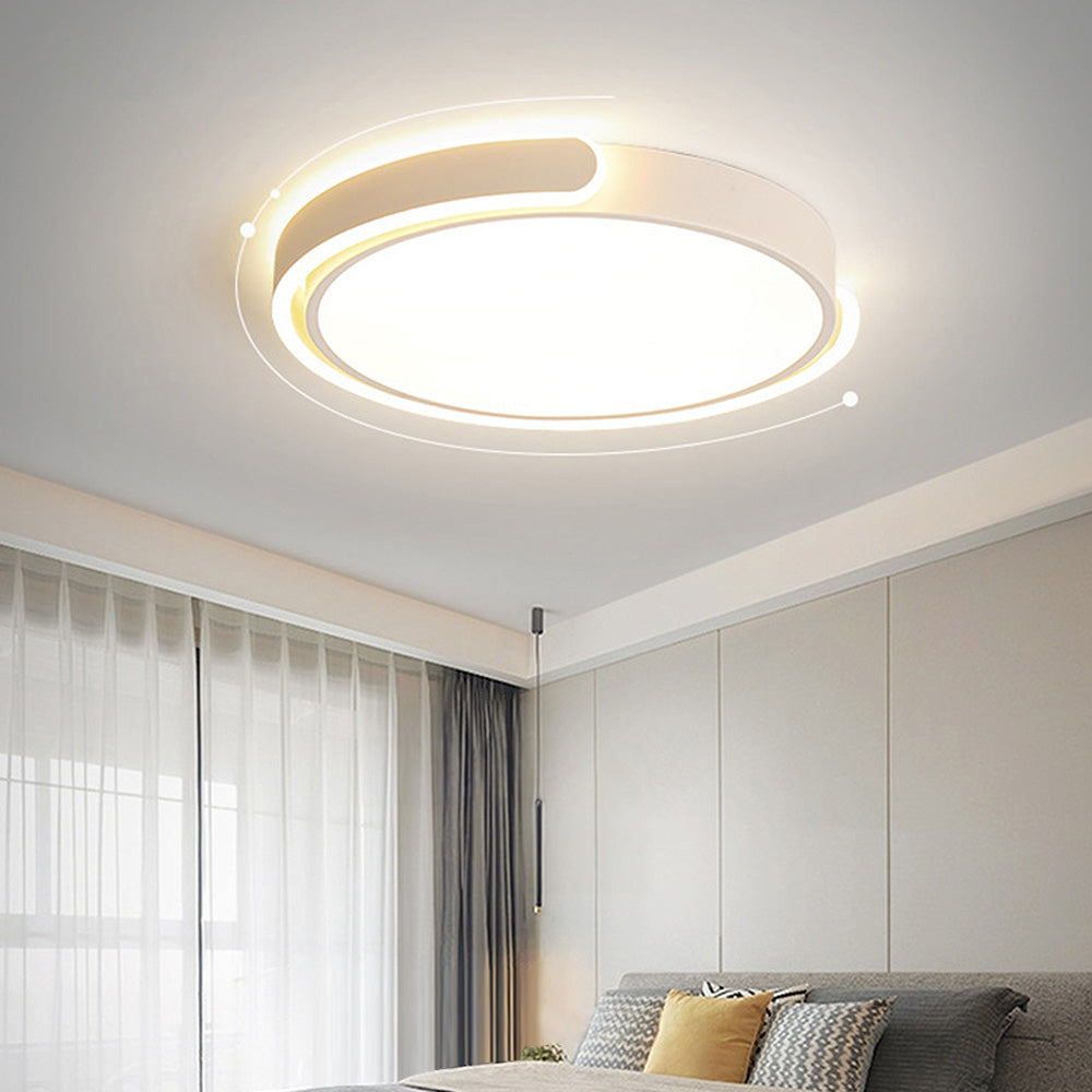 Minimalist LED Ceiling Light – Round Acrylic Fixture for Bedroom
