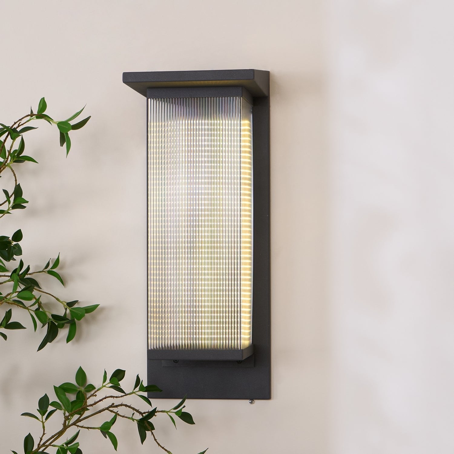 Outdoor Solar Wall Lamp - Modern LED Light for Garden & Patio