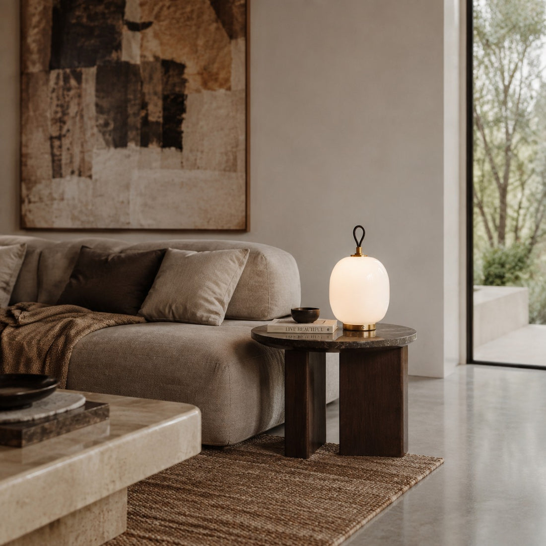 Portable Rechargeable Glass Touch Table Lamp