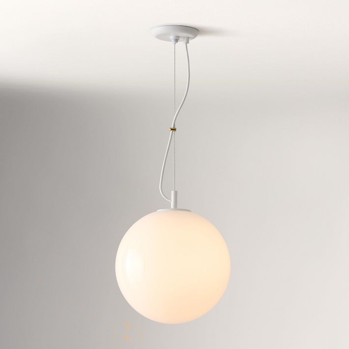 Lumivelle Minimalist Glass Pendant – Adjustable Height Dimmable Design