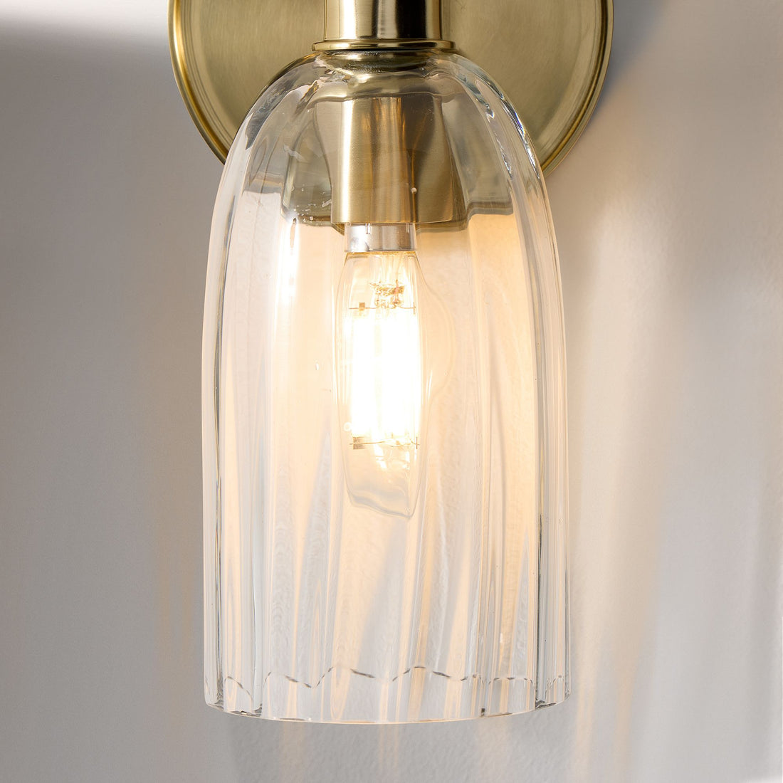 Vega Glass Minimalist Globe Wall Sconce Soft Diffused Glow Available in One or Two Lights