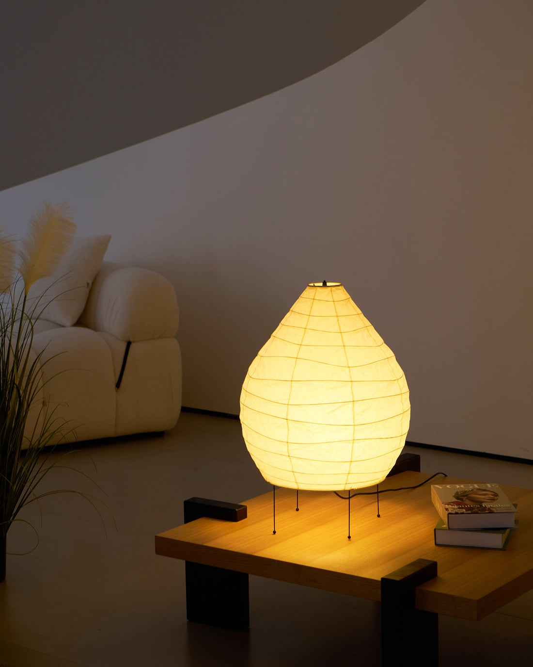 Tischlampe aus Washi-Papier – Laternendesign für Wohnzimmer und Schlafzimmer