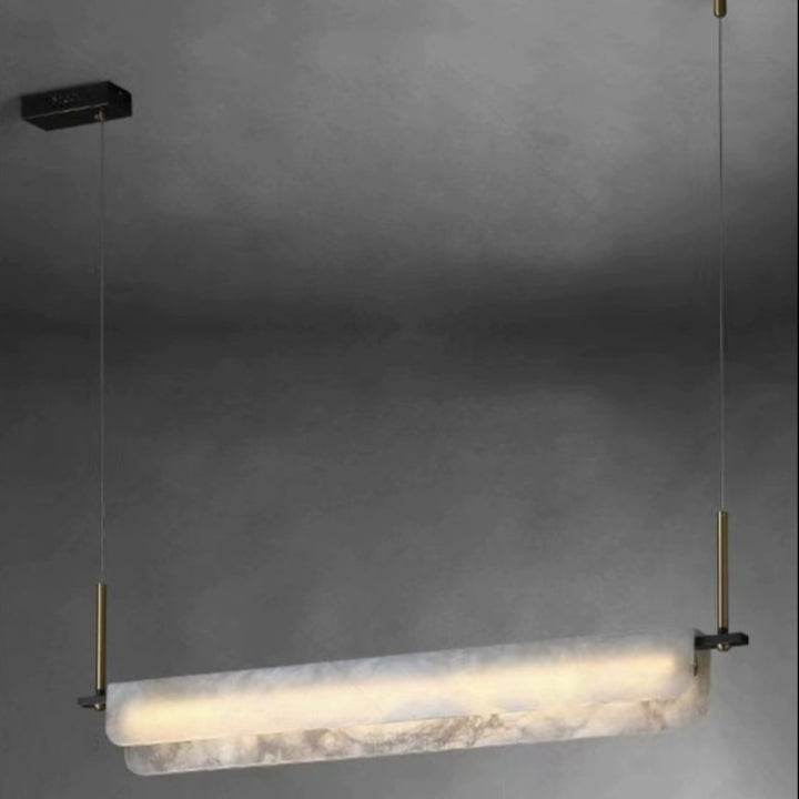 Elegante Pendelleuchte aus Poliertem Alabaster