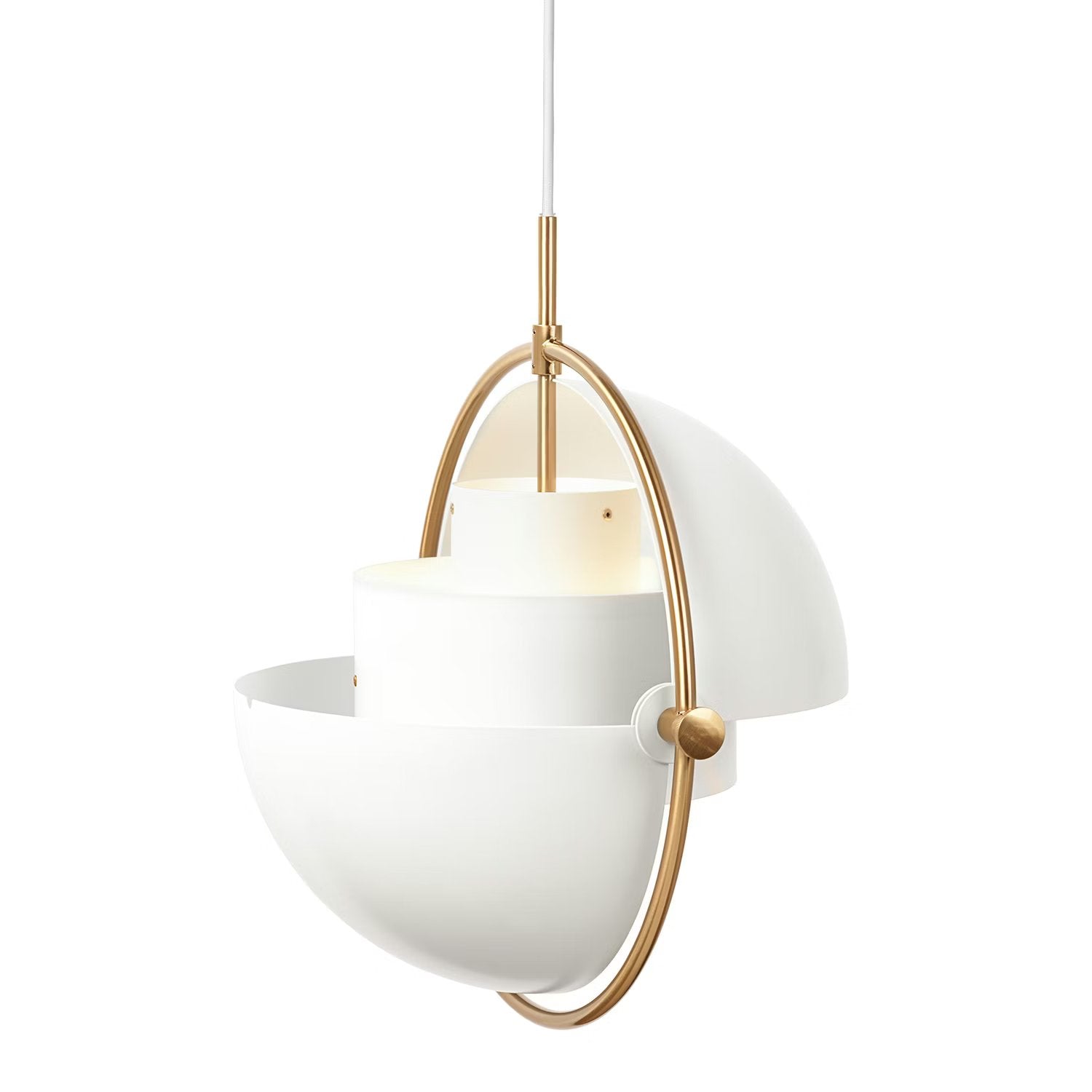 Multiva Sculptural Pendant Light – Adjustable Chandelier in Danish Modern Style for Dining Areas N18