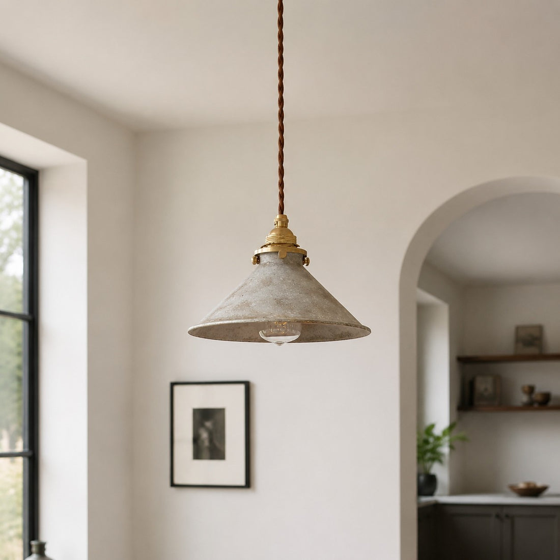 Hand-Rusted Nordic Farmhouse Pendant Light Fixture