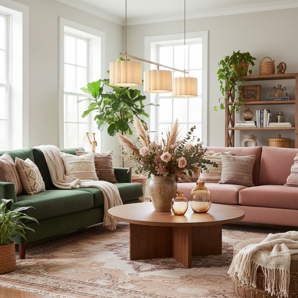 Velura Linear Pendant Light - Natural Linen Shade for Warm Ambiance