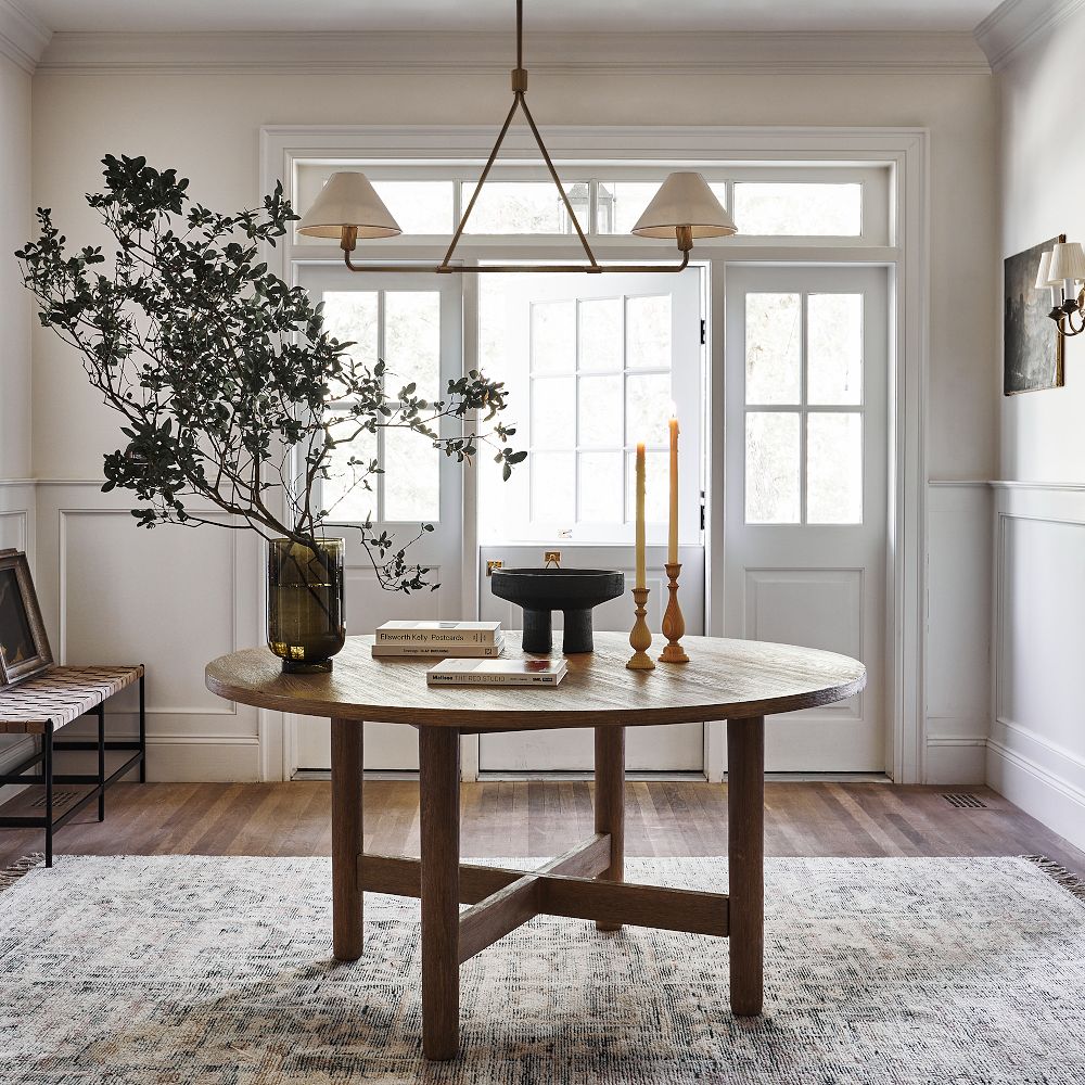 Diora Chandelier - Modern Metal Fixture with Linen Shades