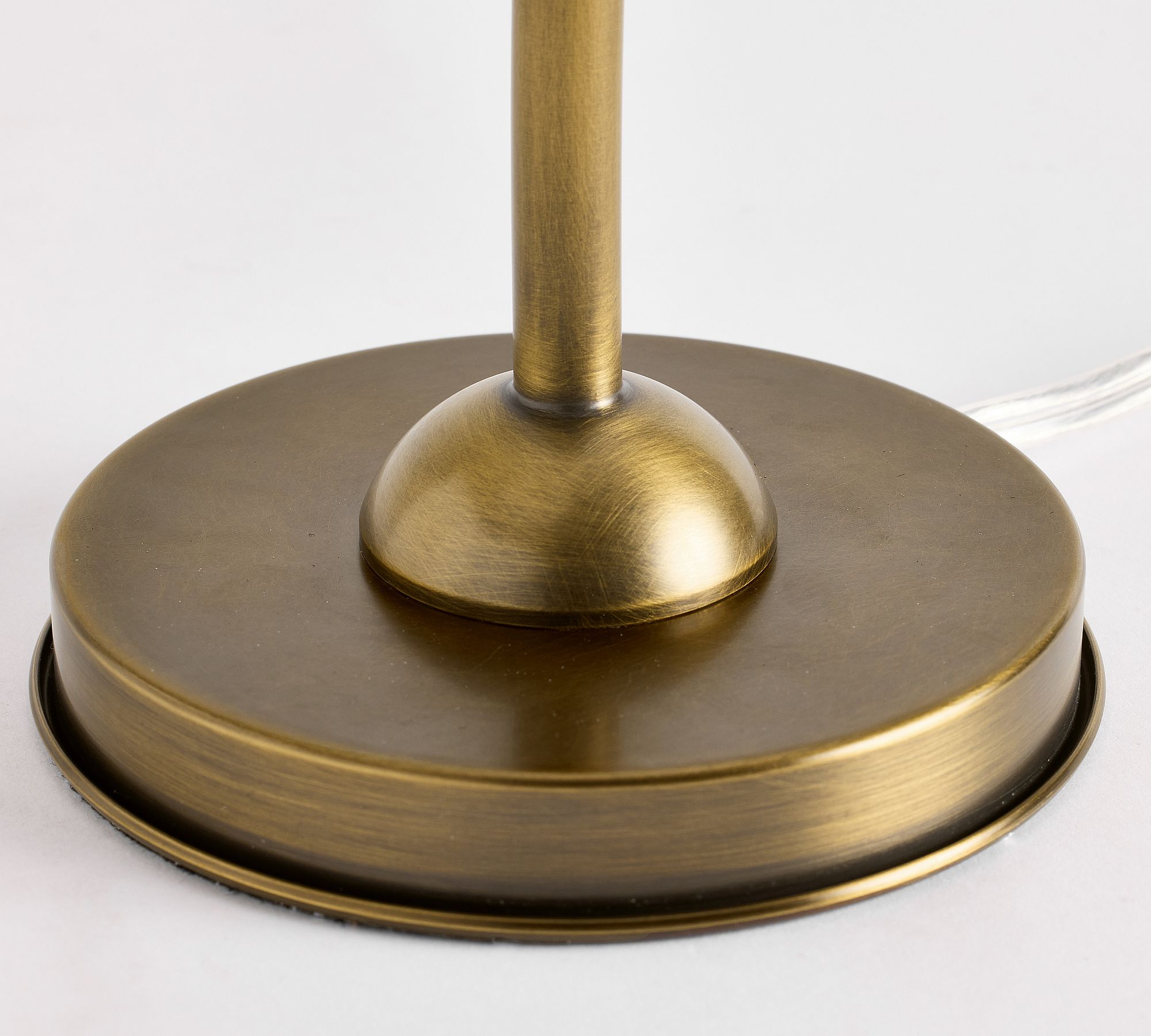 Luvora Brass Table Lamp - Textured Pleated Shade Light in Farmhouse Style