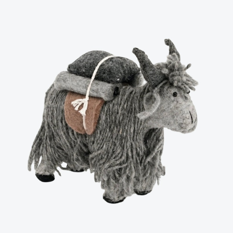 Handmade Nepal Wool Felt Yak Ornament
