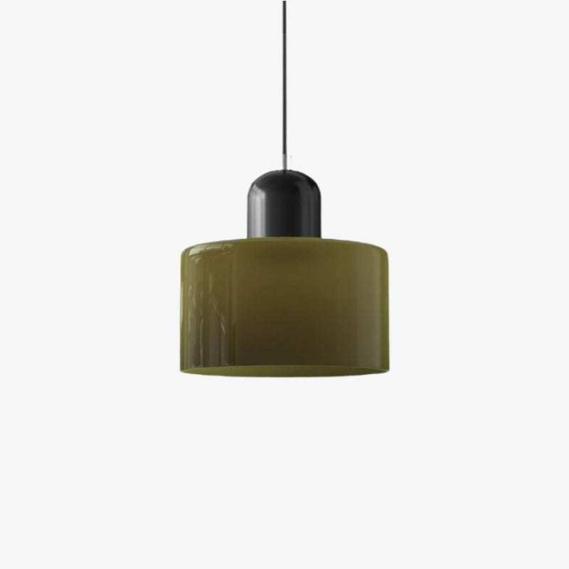 Morvella Layered Disc and Orb Pendant Lamp - Contemporary Cylinder Design for Kitchen Islands
