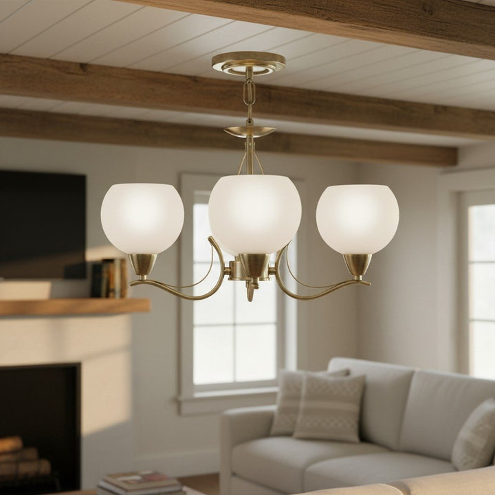 Armicora Multiple Lights Antique Chandelier – Elegant Metal Finish for Dining Rooms or Living Areas