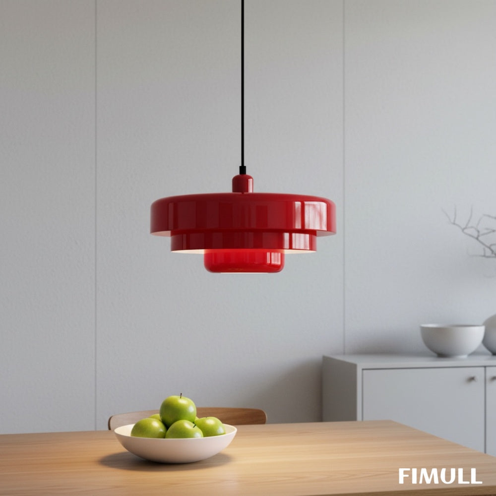 Decorative Multi Layer Hanging Pendant Lamp With Smooth Lines For Contemporary Home Interiors