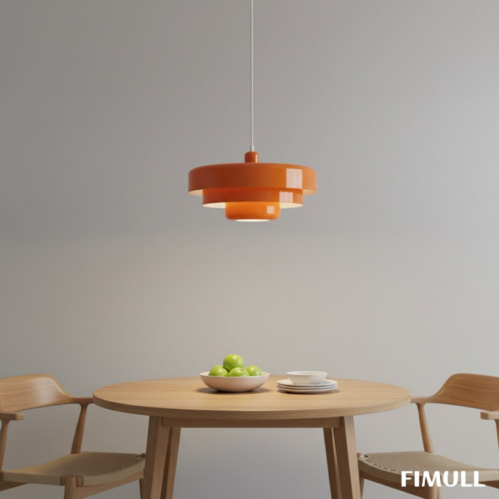Decorative Multi Layer Hanging Pendant Lamp With Smooth Lines For Contemporary Home Interiors