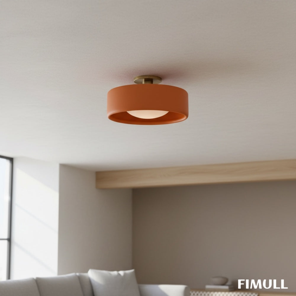 Elegant Porcelain Metal Ceiling Light with Modern Design for Living Room and Bedroom