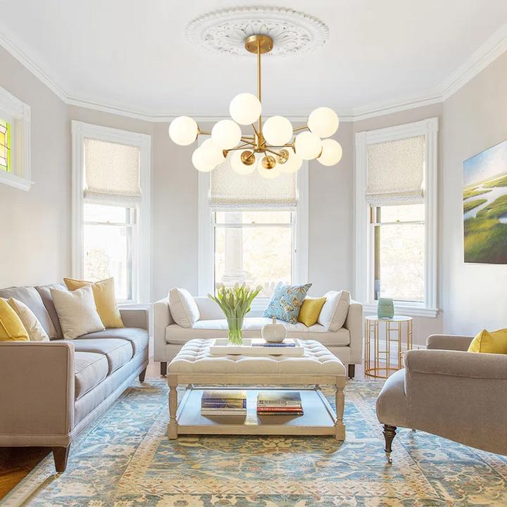 Gold Luxury Chandelier – Brass Fixture for Elegant Bedroom Décor
