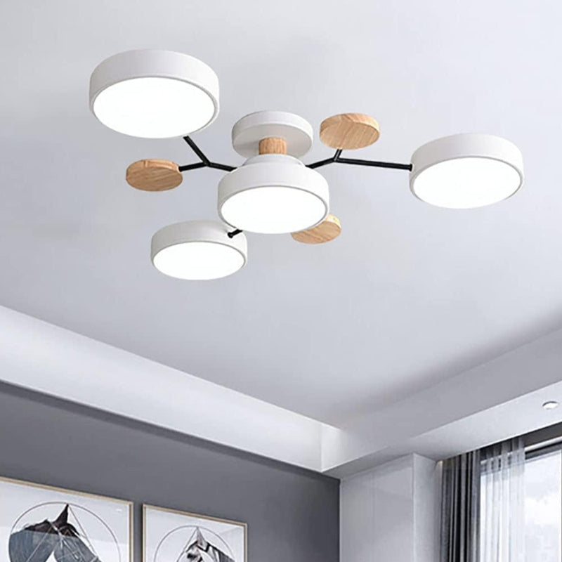 Morandi Disc Branch Multihead Ceiling Light