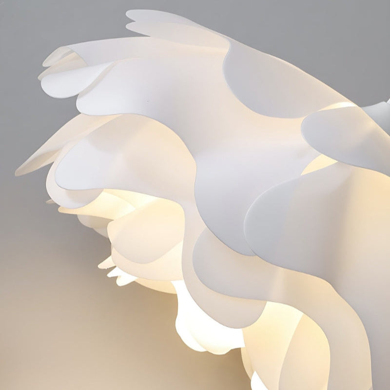 Minimalist White Multi-layer Petal Pendant Lamp