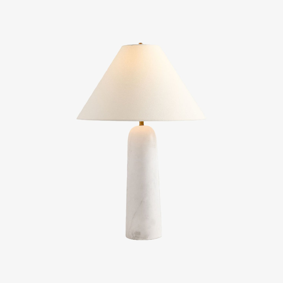 Albi Minimalist Marble Table Lamp – Elegant Fabric Shade Suitable for Any Room