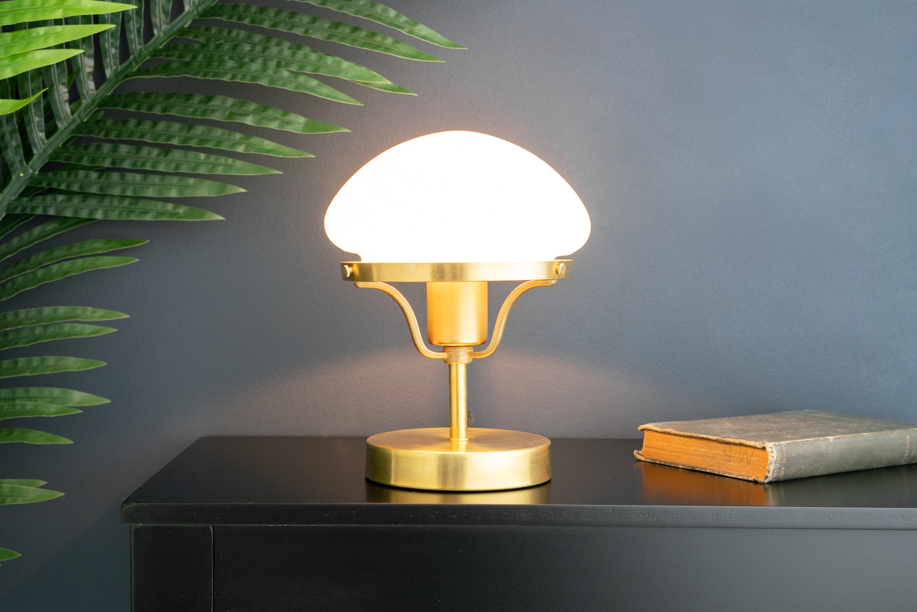 Ornato Luxe Modern Brass or Black Table Lamp - Convertible Table Light Fixture