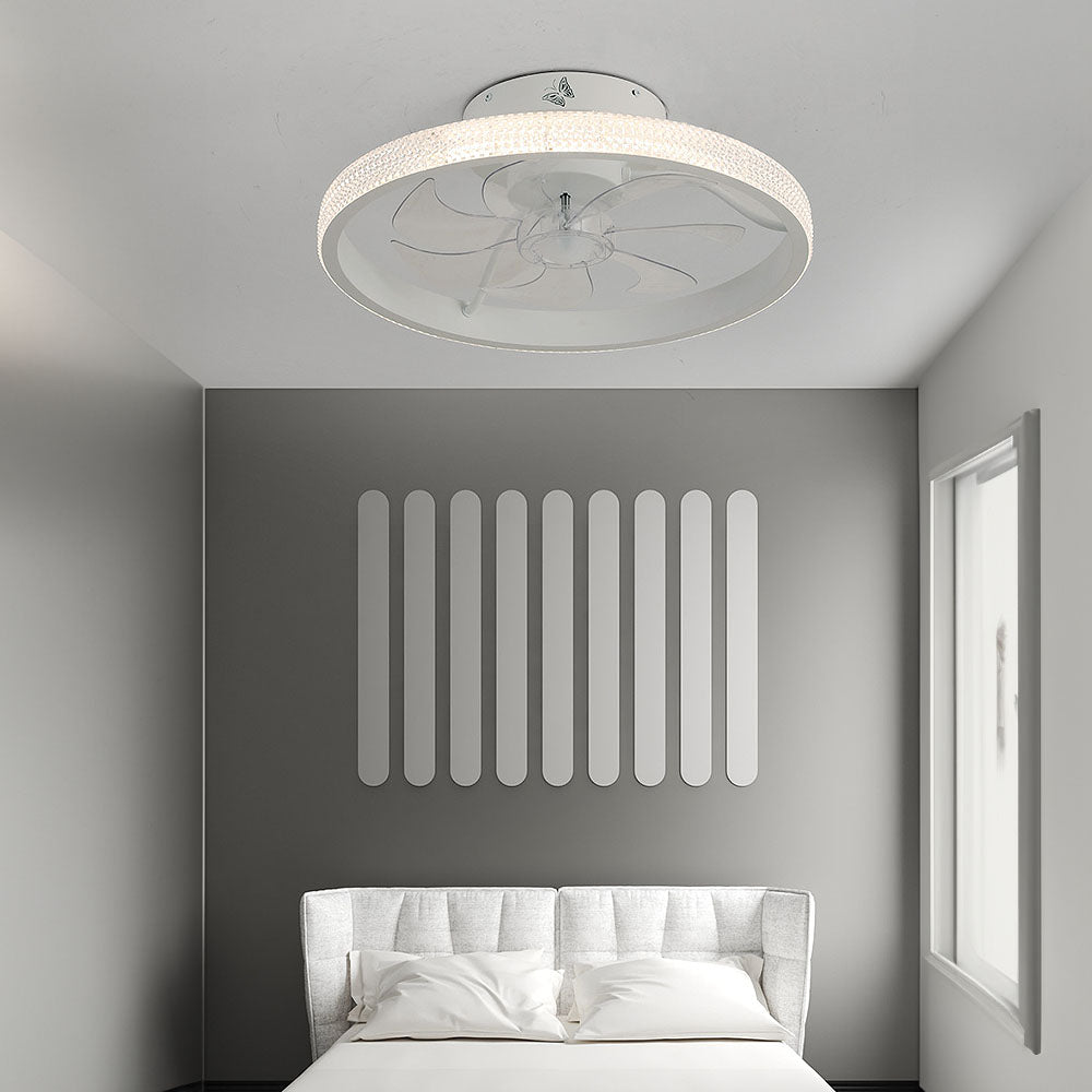Dimmable LED Ceiling Fan – Modern Hardware Light for Home Interiors