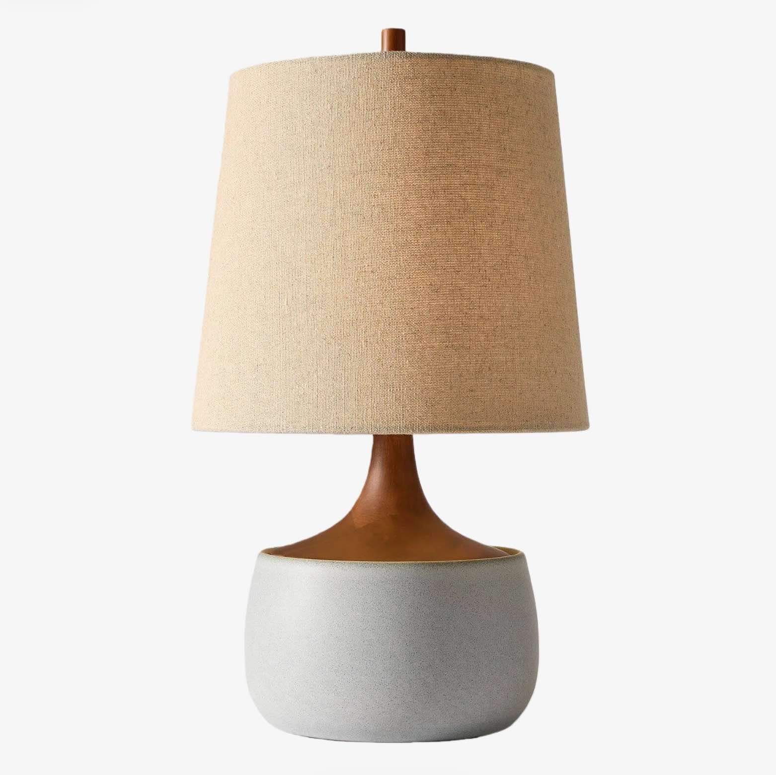 Avero Contemporary Table Lamp - Textured Ceramic Design for Living Room and Office