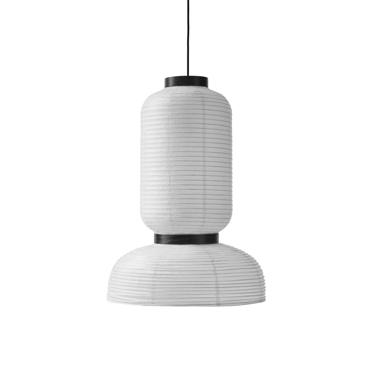 Rounded Layered Paper Plug-In Pendant