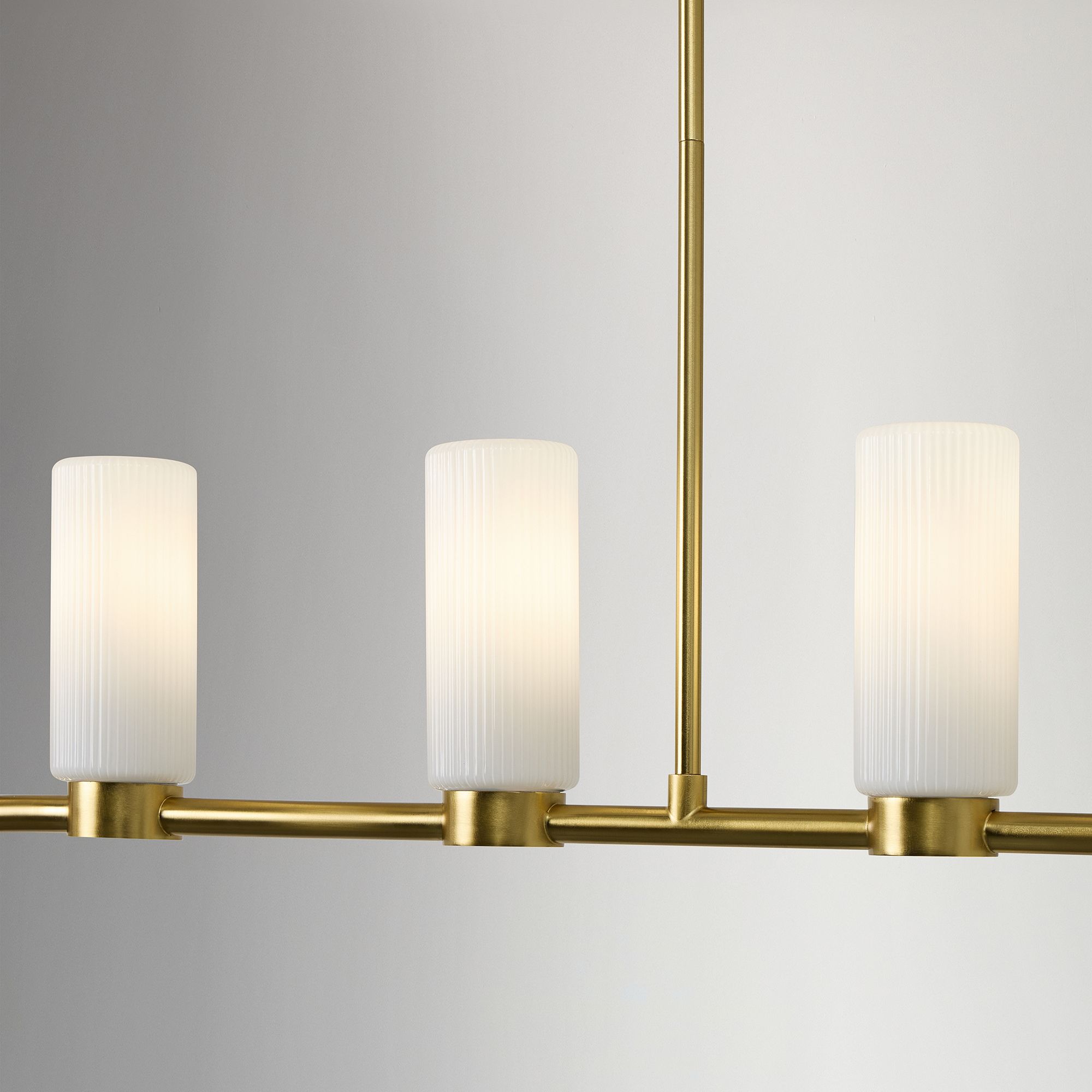 Rivora Fluted Glass Chandelier – Elegant Ribbed Lasting Design