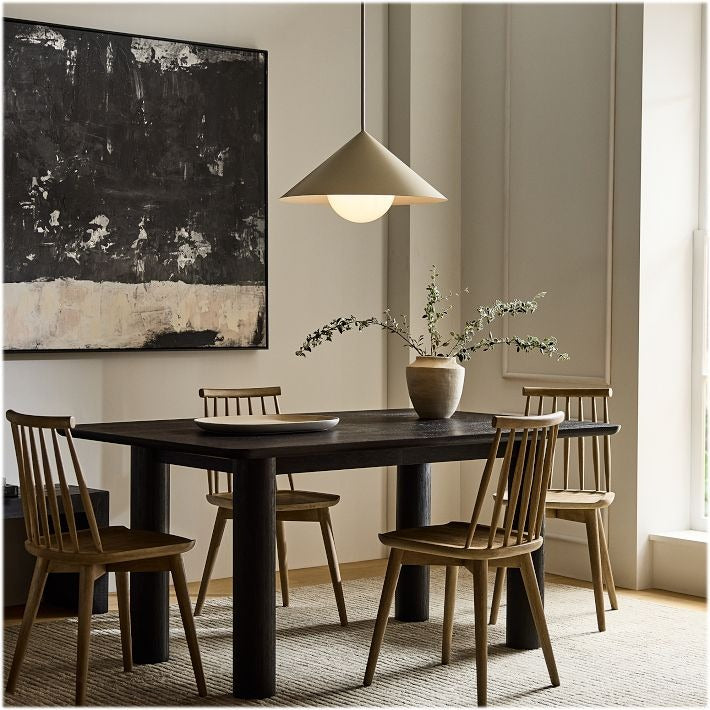 Brivana Cone Pendant Light - Mid-Century Adjustable Metal Kitchen Lamp