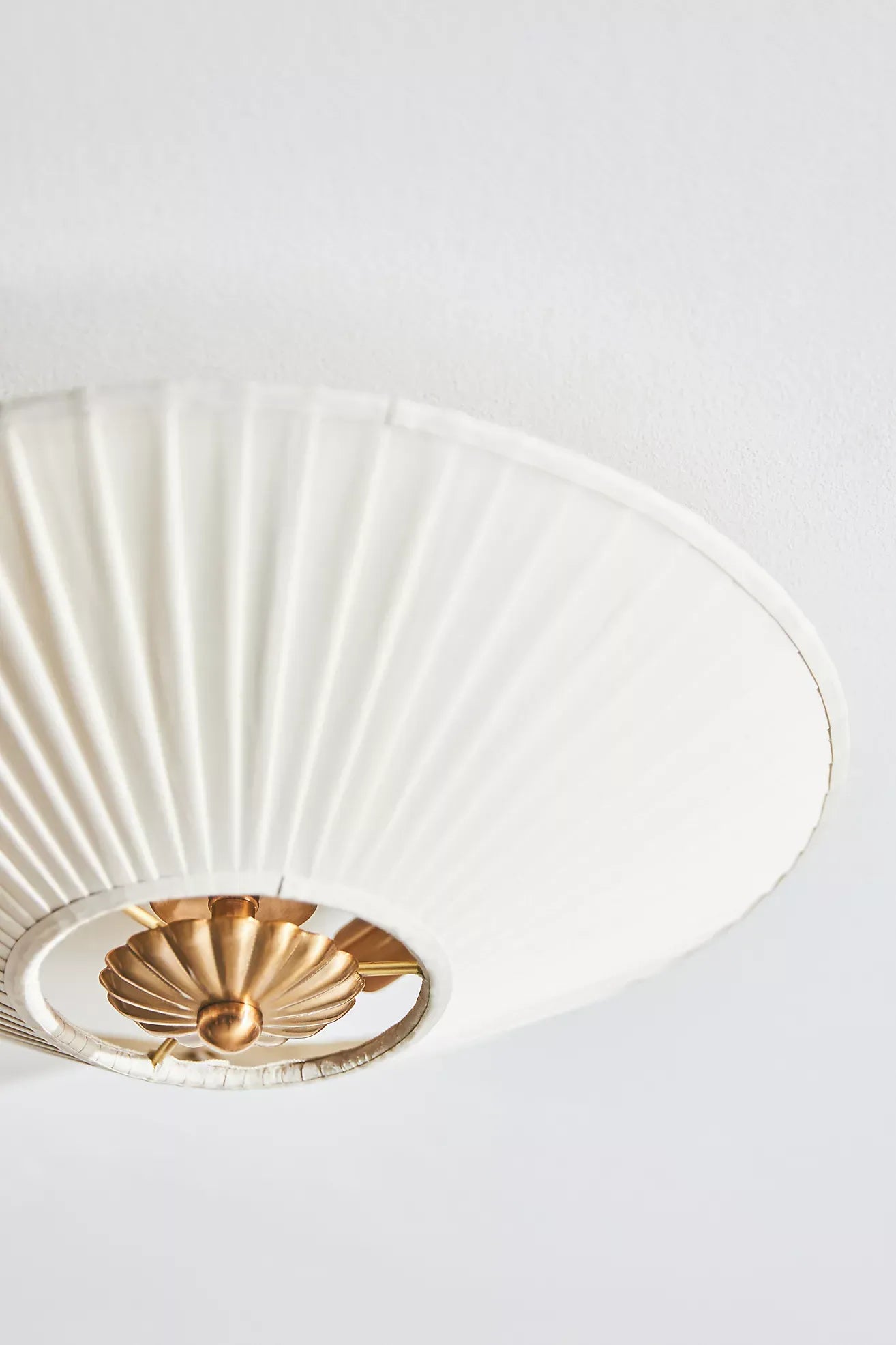 Elumina Silk Semi-Flush Mount - Modern Fabric Ceiling Light Fixture