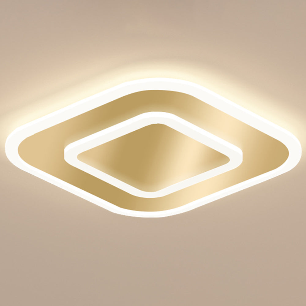 Minimalist LED Ceiling Light - Organic Metal Lamp for Modern Bedroom