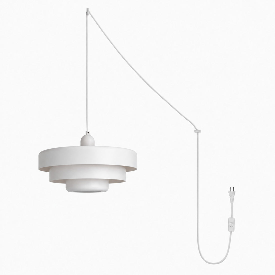 Retro Bauhaus Plug-In Pendant Light