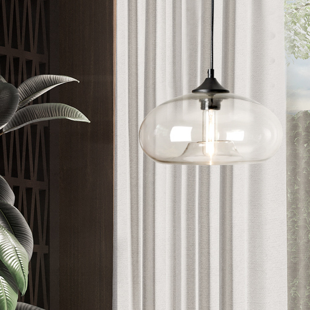 Künstlerische Pendelleuchte aus Glas – farbenfrohe, einzigartige Lampe für das Esszimmer