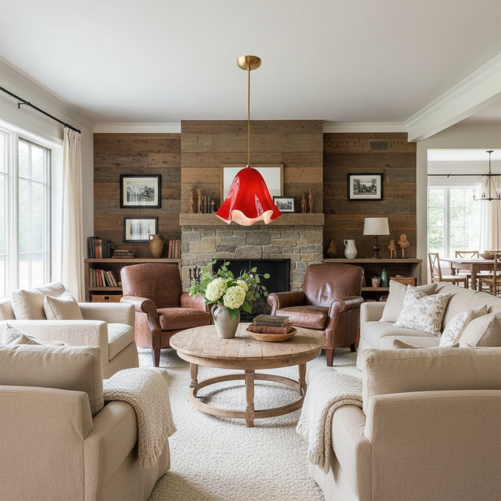 Bellina Kunstvolle Glas-Pendelleuchte – Moderne, von Blüten inspirierte Hänge-Deckenlampe