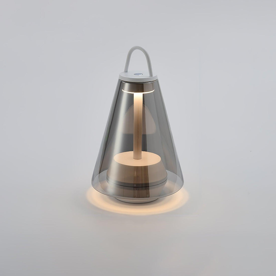 Table Lamp - Rechargeable Glass LED Light for Indoor Use
