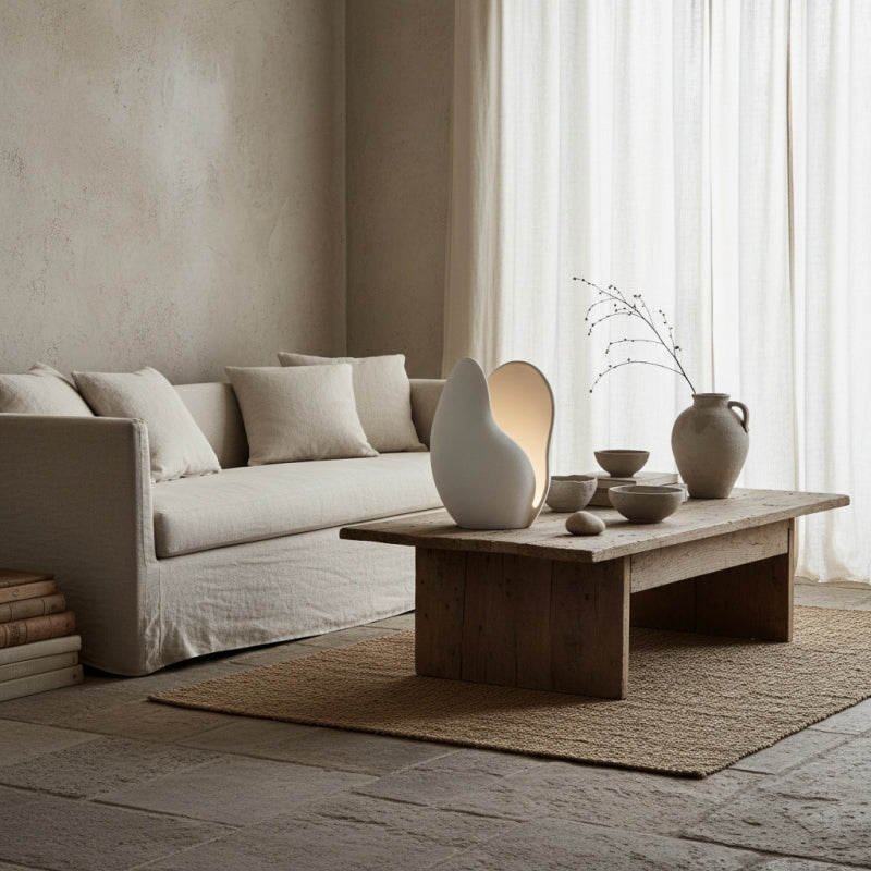 Petalora Soft Petal Table Lamp – Floral Structures Inspiration Resin Lamp for Living Room and Bedroom
