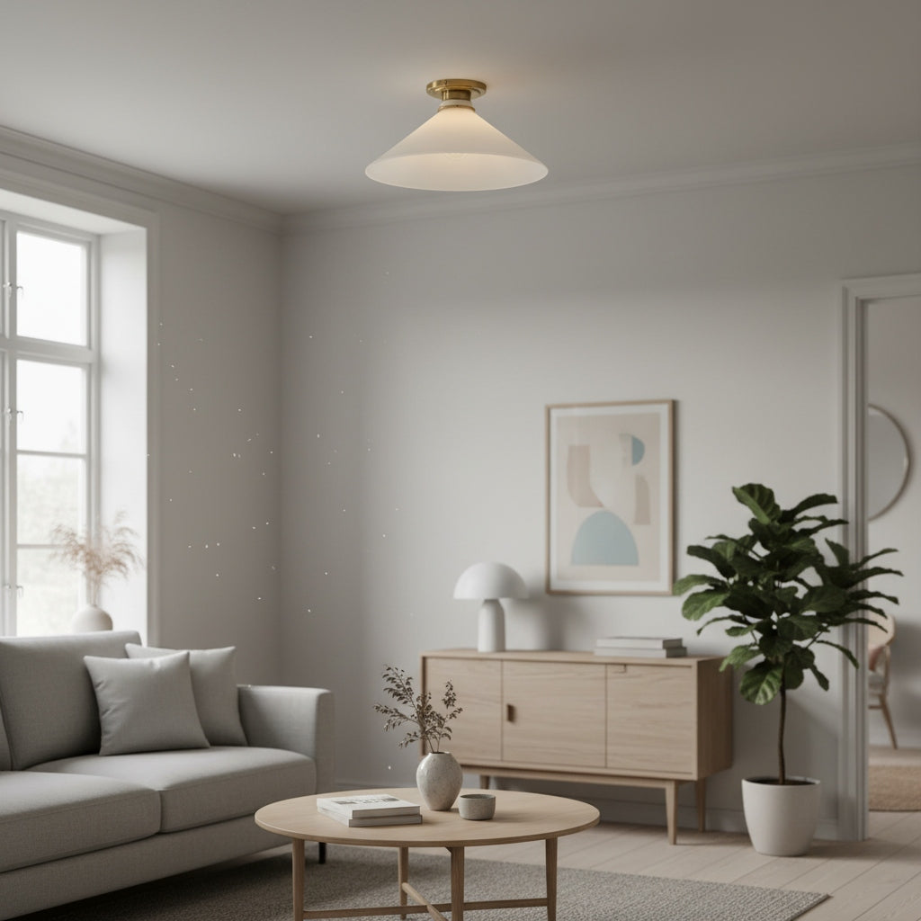 Aurenza Flush Mount – Farmhouse Ceiling Light with Simple Elegant Design