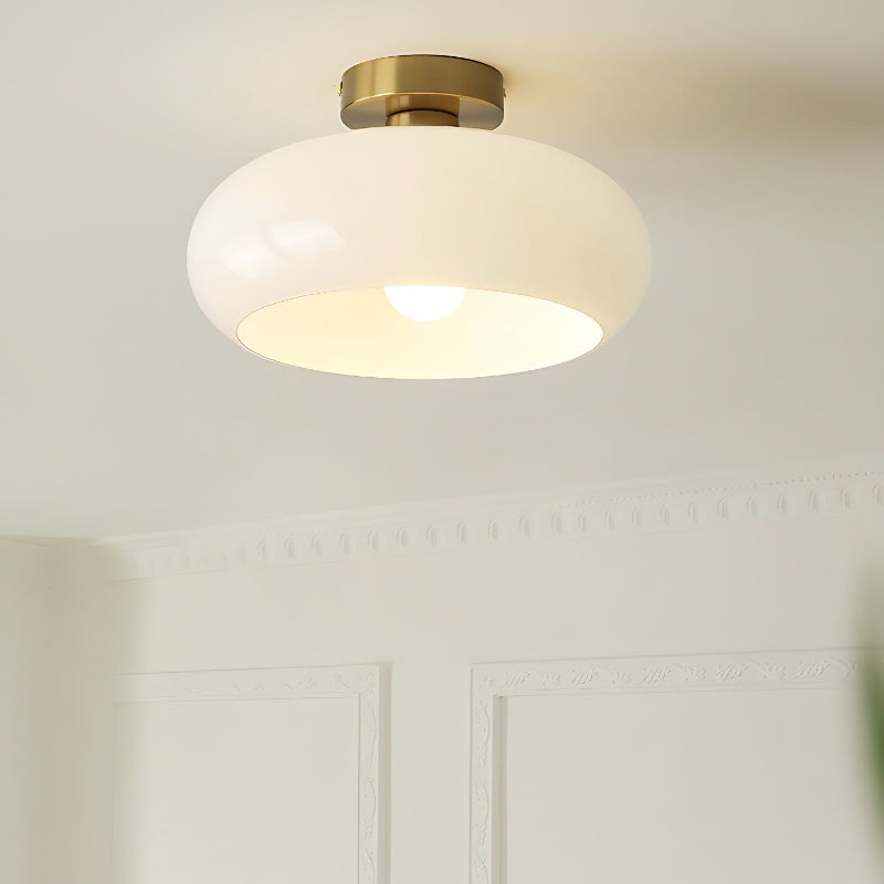 Bauhaus Brass Disc Vintage Ceiling Lamp