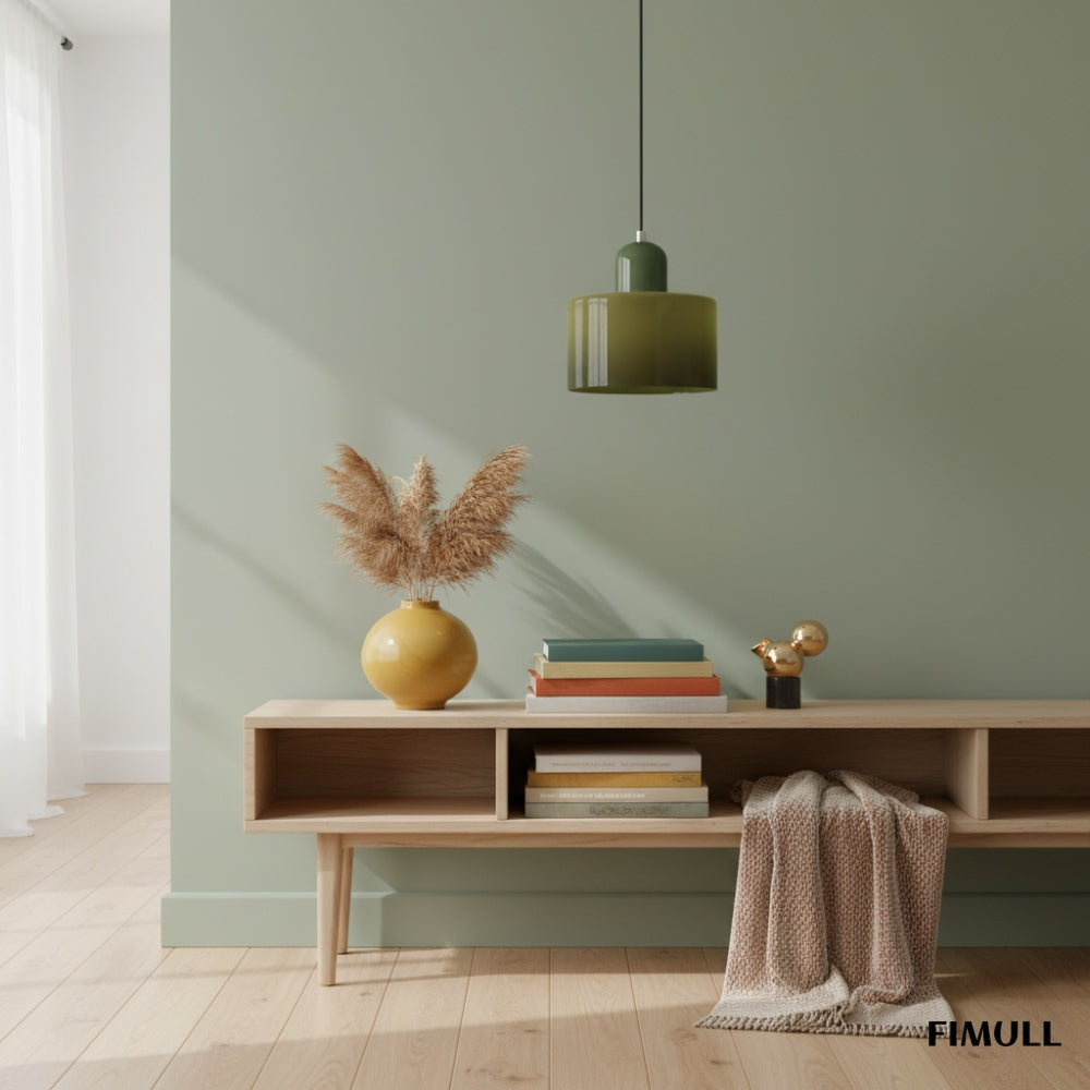 Morvella Layered Disc and Orb Pendant Lamp - Contemporary Cylinder Design for Kitchen Islands