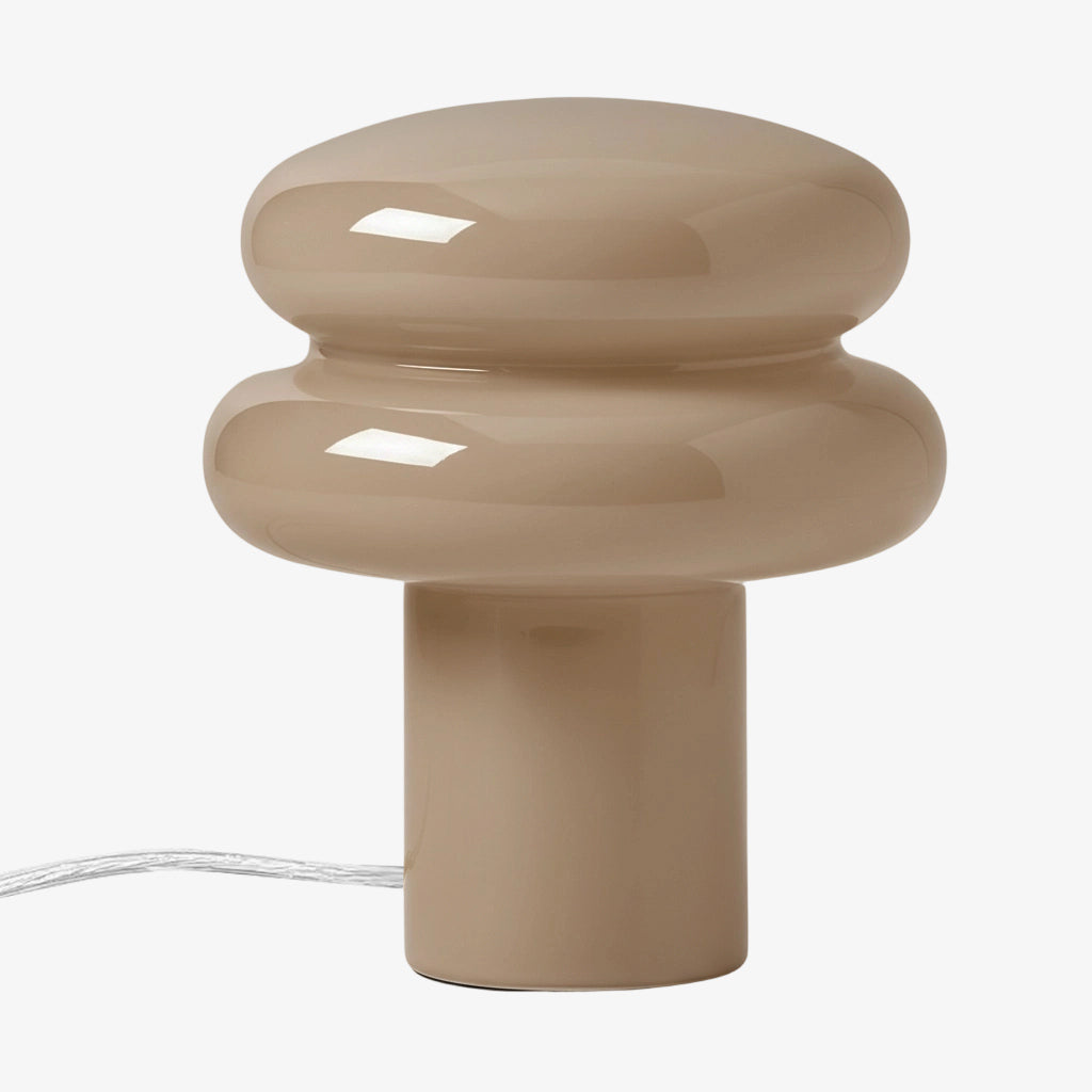 Orra Decorative Opal Table Lamp - Minimalist Bauhaus Desk Side Table Light