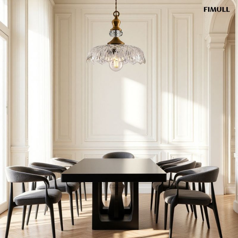 Brass Flower Retro Classic Pendant Light
