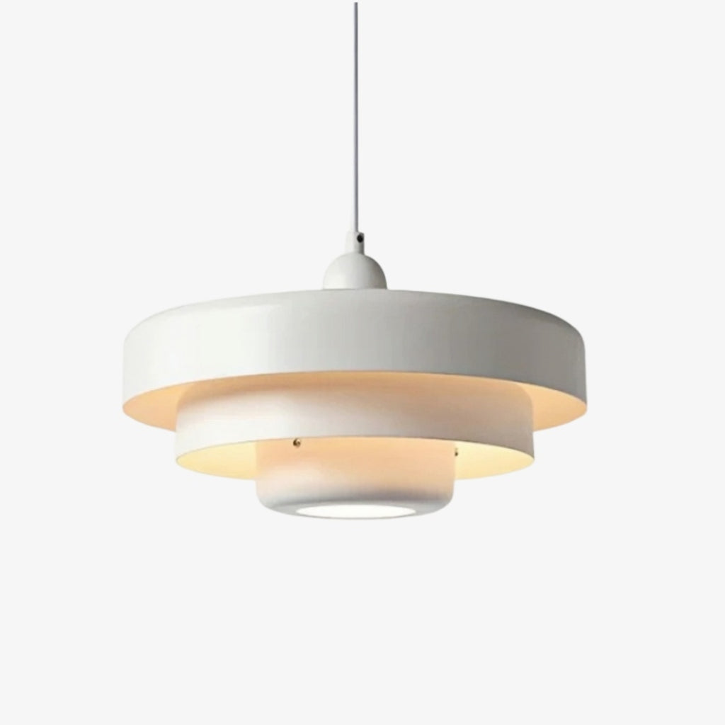 Decorative Multi Layer Hanging Pendant Lamp With Smooth Lines For Contemporary Home Interiors