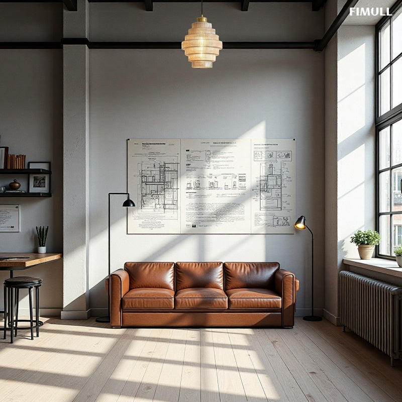 Vintage Striped Bottle Glass Timeless Pendant Light