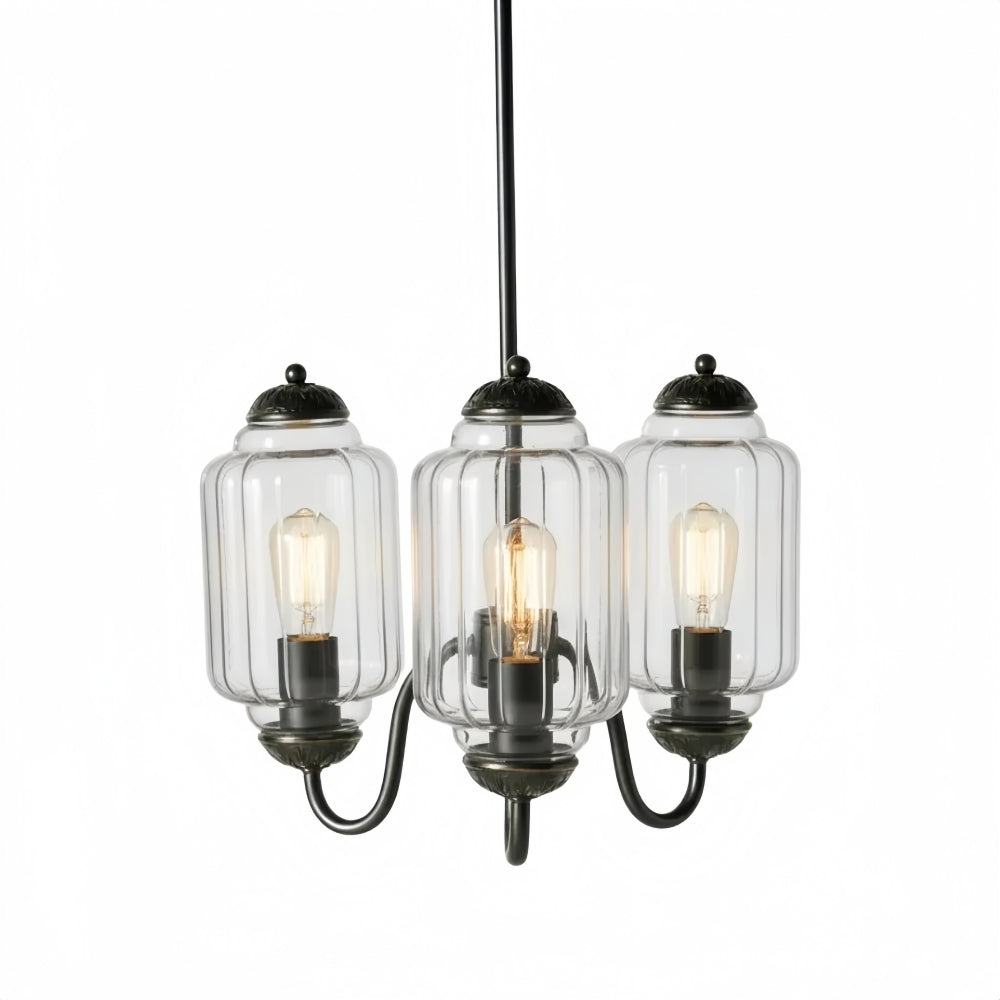 Eloise Vintage Kronleuchter - Milchglas 3-Kopf-Lampe für Schlafzimmer