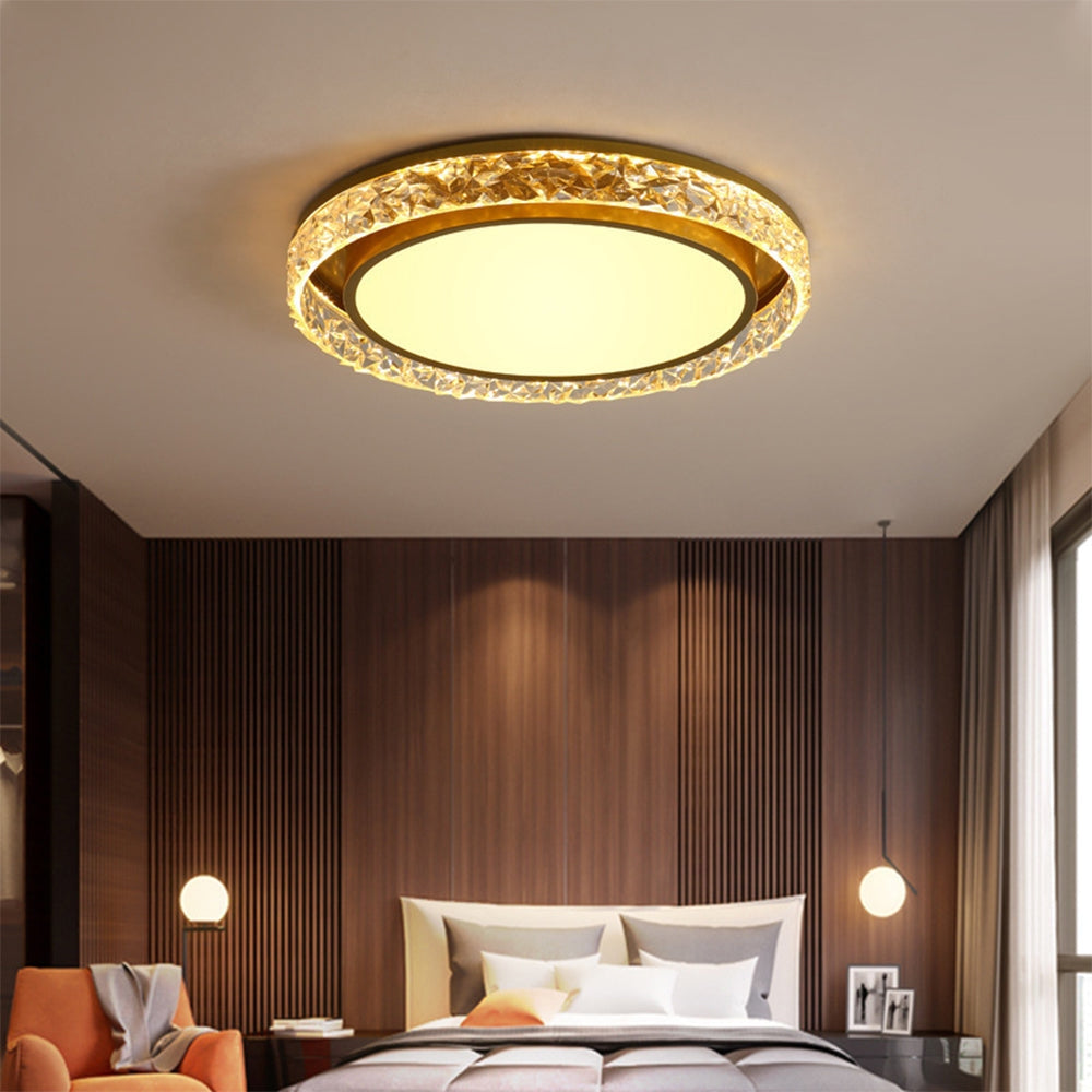 Minimalist Iron Ceiling Light – Flush Mount Modern Bedroom Fixture