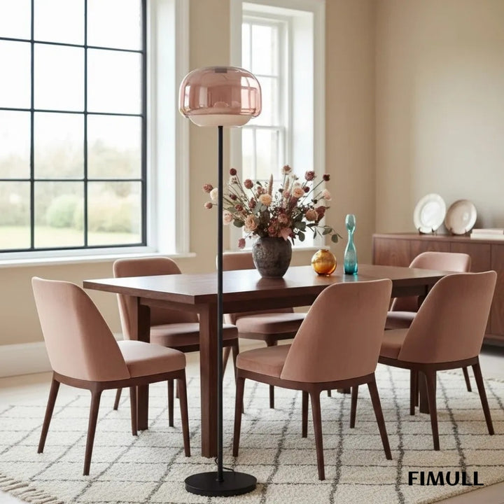 Clinco Bauhaus Translucent Glass Floor Lamp - Stylish Accent Light for Lounge