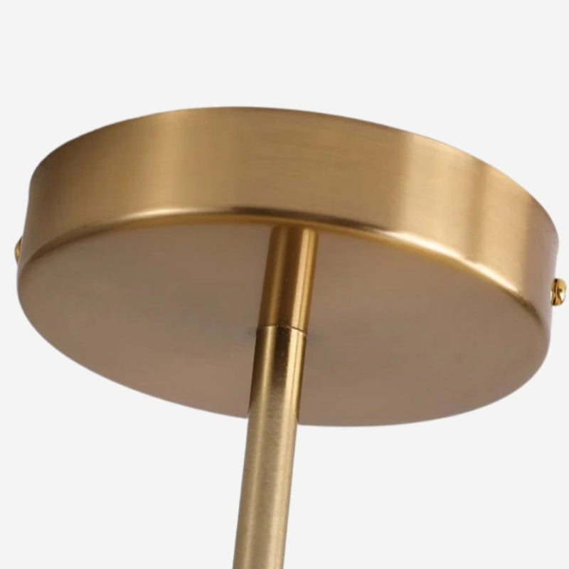 Bauhaus Brass Disc Vintage Ceiling Lamp