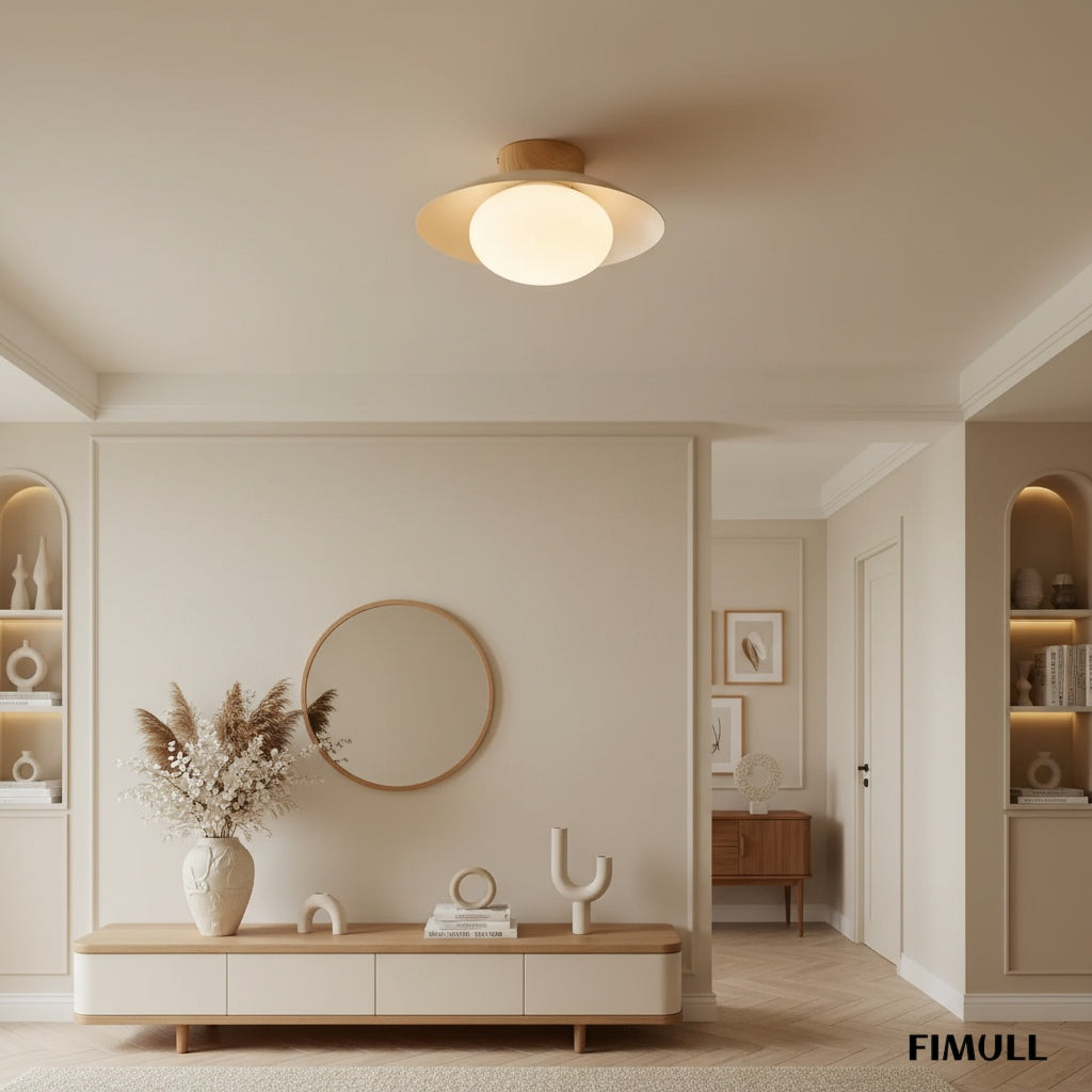 Oribela Sculptural Globe Ceiling Light Modern Flush Mount for Kitchen and Lounge