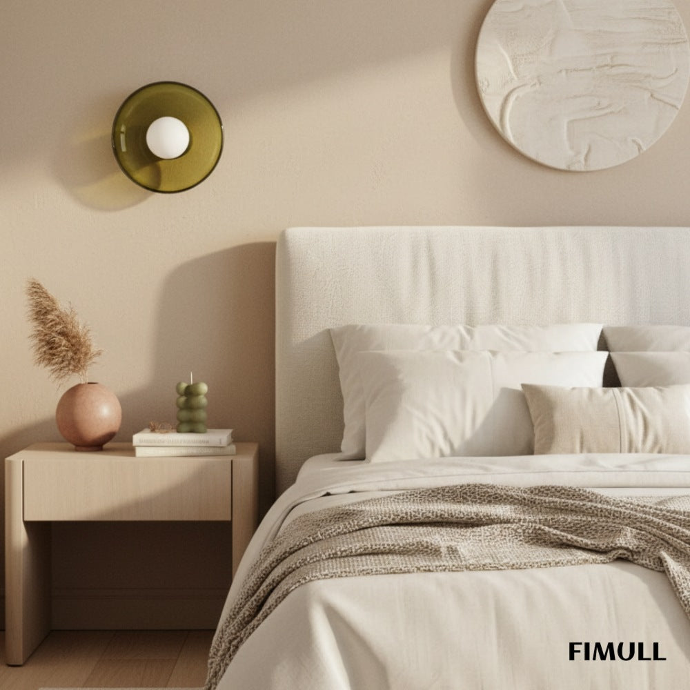 Glasenti Colorful Glass Disc Ceiling Lamp – Minimalist Nordic Style for Dining Room